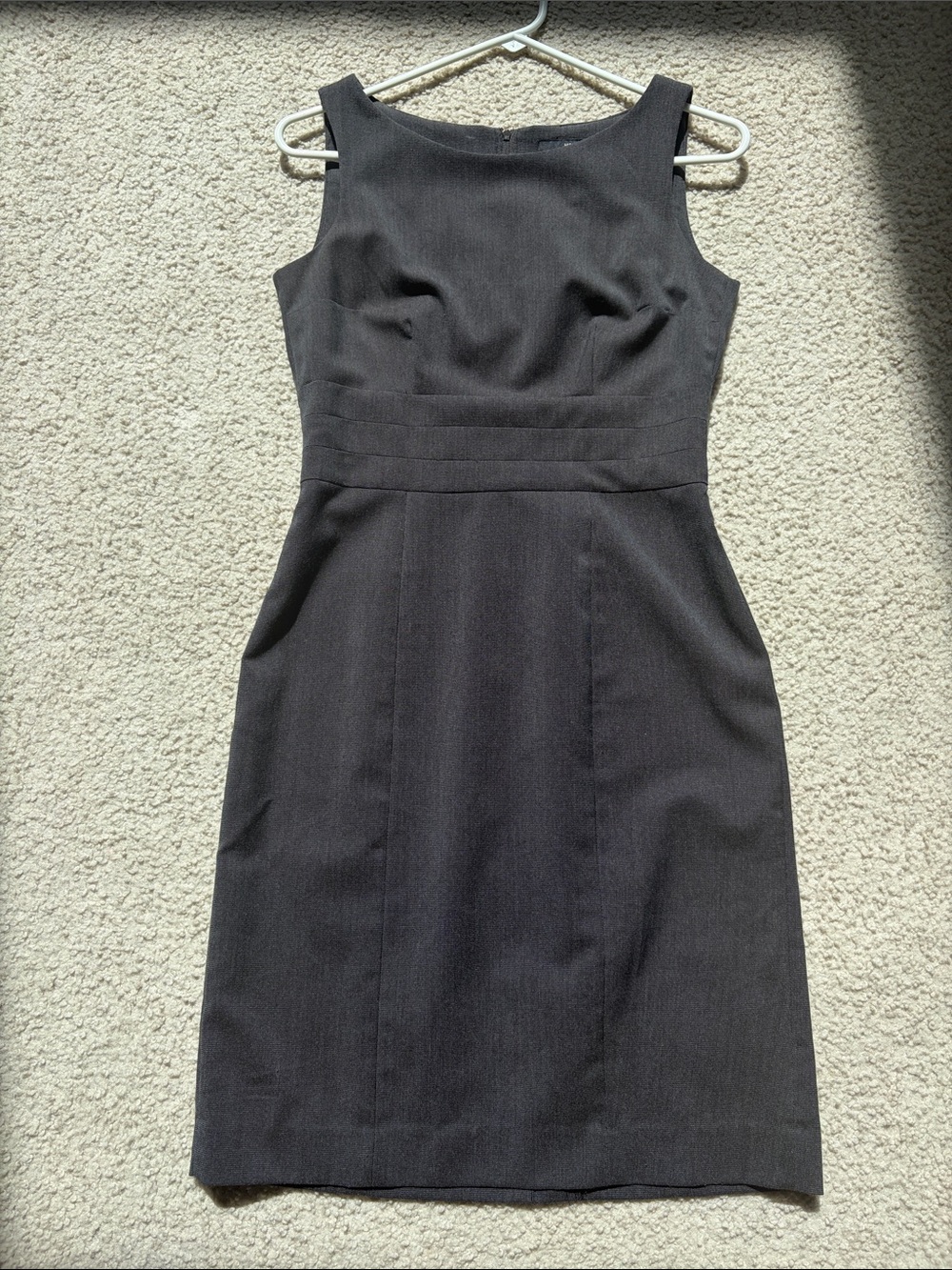 H & M Classic Sleeveless Grey Sheath Dress 6 M